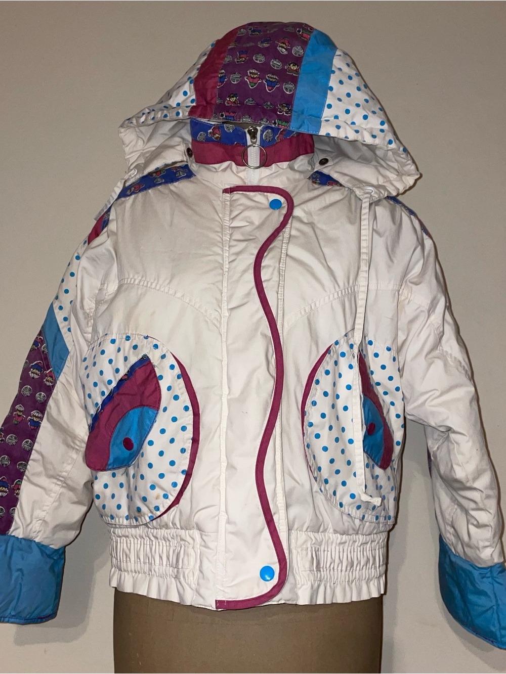 1980s VNTGE hooded puffer jacket -Forteza Sz.8